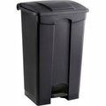 Safco Safco® Plastic Step-On Receptacle- 23 Gallon Black - 9923BL 9923BL